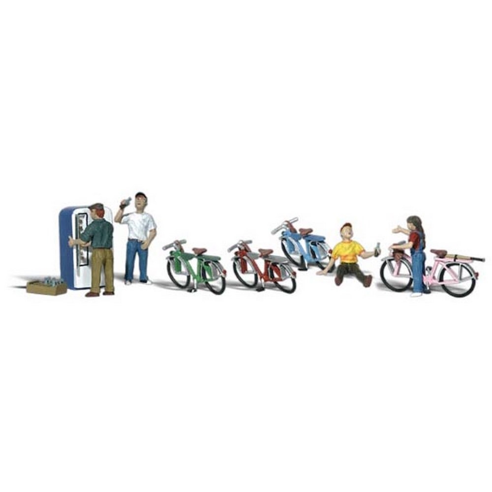 Set figurine cycliste avec vélo de route au 1/16ème
