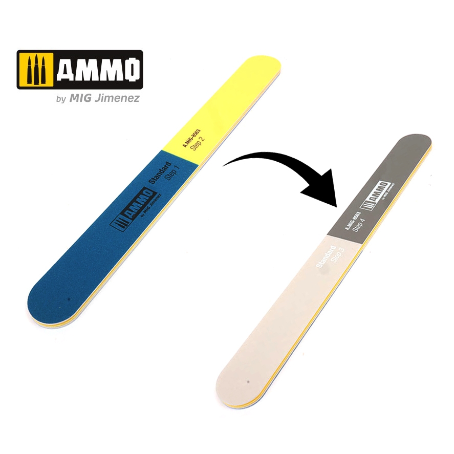 Limes Stick uniformes, ponçage précis (x6) - AMMO 8568