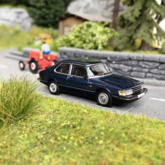 SAAB 900 Turbo Bleu métal-HO 1/87-PCX87 0122