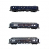 3 voitures CIWL Simplon Express-N 1/160-HOBBYTRAIN H22106