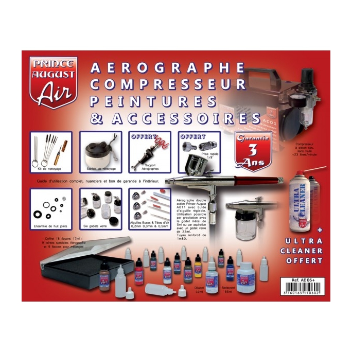 Kit Complet Aérographe Double Action avec Compresseur – Aérographe
