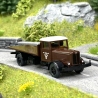 Camion plateau Lkw Hanomag brun - HO 1/87 - WIKING 84602