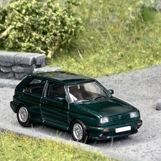 VW Golf Rallye, Vert Foncé Métal - PCX870084 - HO 1/87