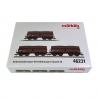 3 wagons trémies type Fad, transport de calcaire ÖBB , Ep IV - MARKLIN 46231 - HO 1/87