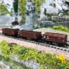 3 wagons de marchandises ÖBB, Ep III - FLEISCHMANN 880905 - N 1/160