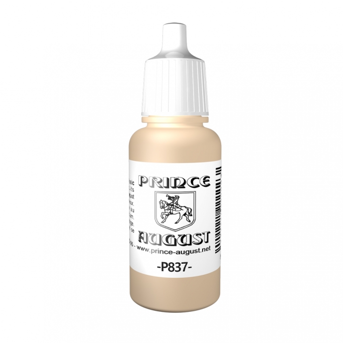 Peinture Acrylique, 17ml, Sable Clair - PRINCE AUGUST P837