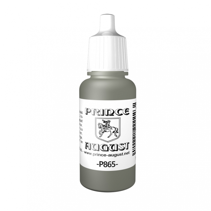 Peinture Acrylique, 17ml, Acier graissé - PRINCE AUGUST P865