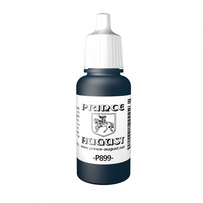 Peinture Acrylique, 17ml, Bleu de Prusse Foncé – Emp. FR - PRINCE AUGUST P899