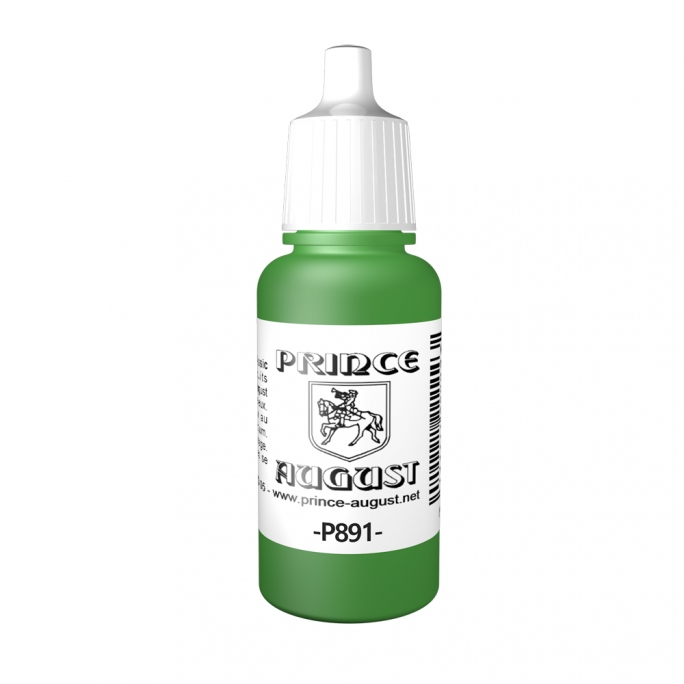 Peinture Acrylique, 17ml, Vert Moyen - PRINCE AUGUST P891