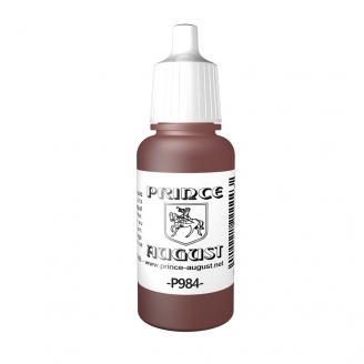 Peinture Acrylique, 17ml, Marron Mat - PRINCE AUGUST P984