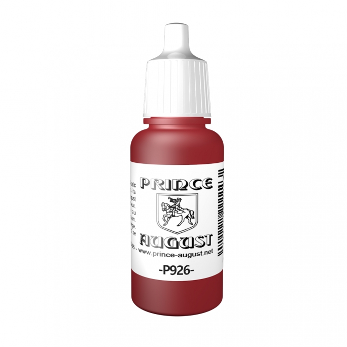 Peinture Acrylique, 17ml, Rouge - PRINCE AUGUST P926