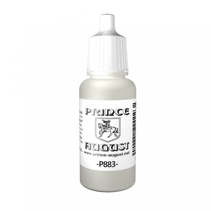 Peinture Acrylique, 17ml, Gris argenté - PRINCE AUGUST P883