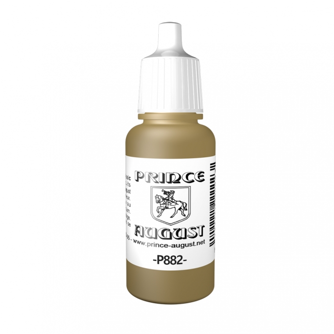 Peinture Acrylique, 17ml, Jaune Pierre - PRINCE AUGUST P882