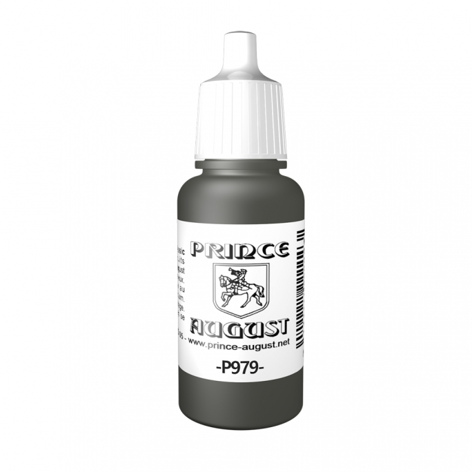 Peinture Acrylique, 17ml, Vert Gris Pale - PRINCE AUGUST P979