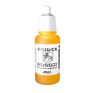 Peinture Acrylique, 17ml, Jaune Transparent - PRINCE AUGUST P937