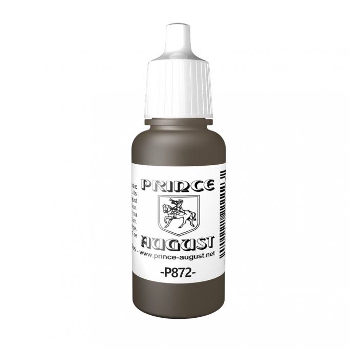 Peinture Acrylique, 17ml, Marron chocolat - PRINCE AUGUST P872