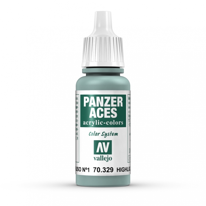 Peinture Acrylique, 17ml, Panzer Aces Eclairci E.C.Russe I - VALLEJO 70329