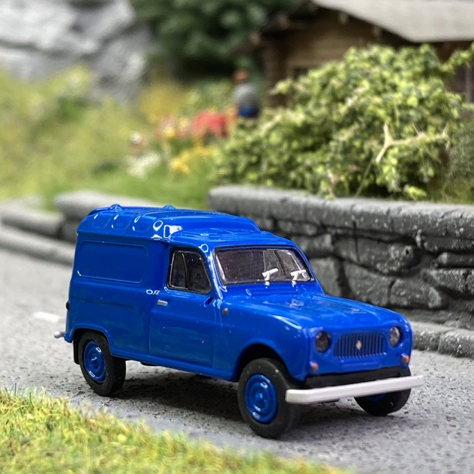 Renault 4L fourgonnette Bleu - BREKINA / SAI 2401 - HO 1/87