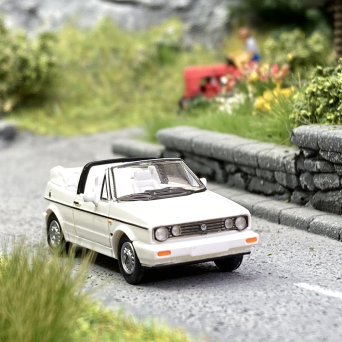 VW Golf 1 Cabriolet Blanc - PCX870308 - HO 1/87