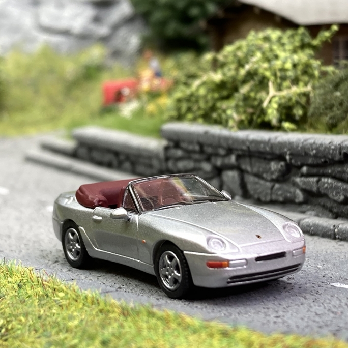 Porsche 968 Cabriolet Gris Métal - PCX870181 - HO 1/87