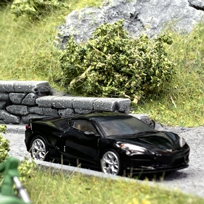 Corvette C8, Noir - PCX 870208 - HO 1/87