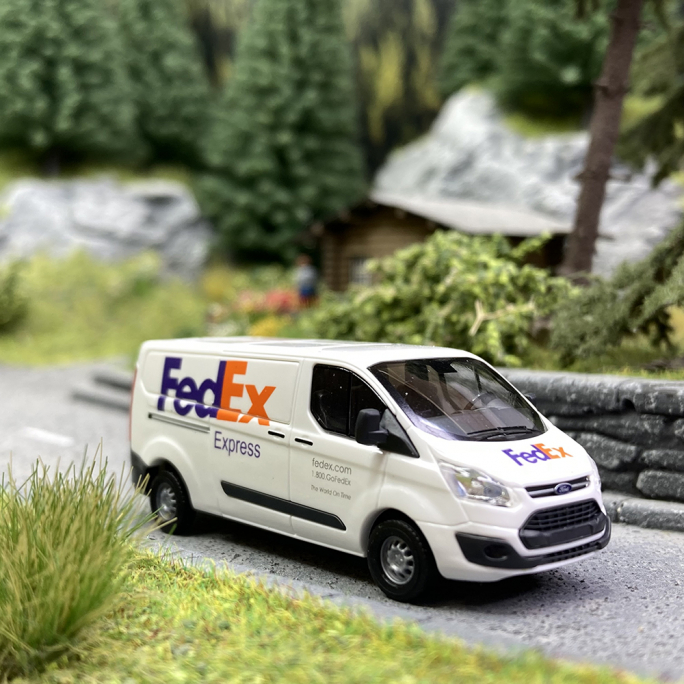 Ford Transit Custom "FedEx" - BUSCH 52432 - HO 1/87