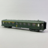 Voiture OCEM RA A3B5 mixte 1/2CL, logo encadré jaune, Sncf, Ep IV - REE VB-387 - HO 1/87