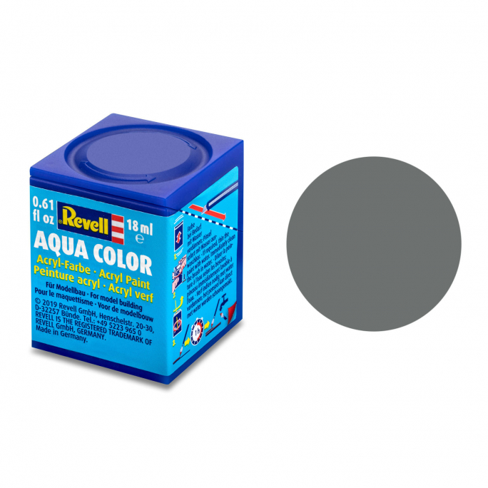 Gris Souris Mat, 18ml Aqua Color - REVELL 36147