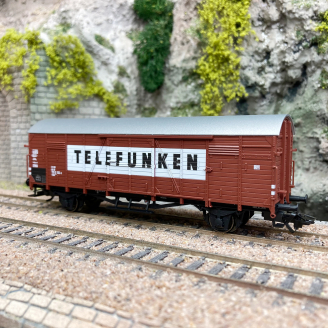 Wagon couvert Gbkl 328, "Telefuken", DB, EP IV - MARKLIN 46169 - HO 1/87