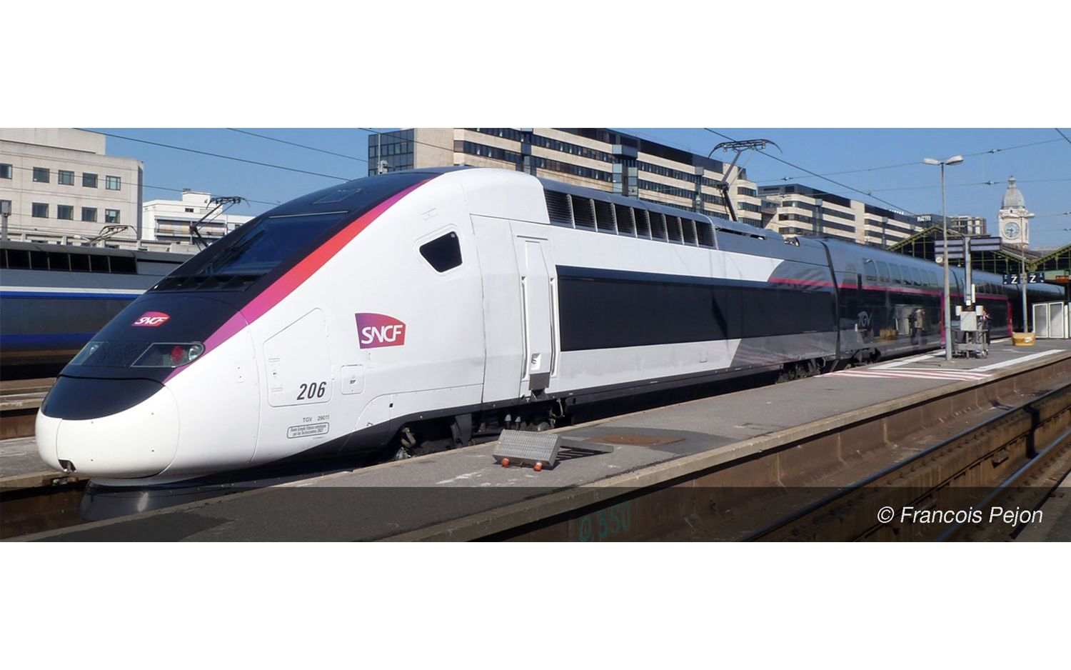 MEHANO Coffret TGV POS analogique entièrement éclairé