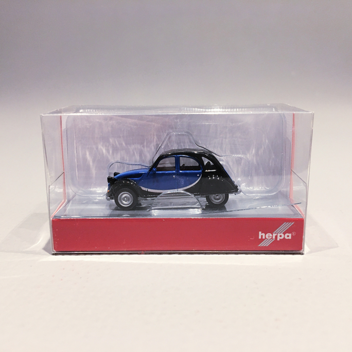 Citroën CV Charleston Bleu Noir HERPA