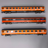 3 voitures Eurofina, Eurocity 60 "Maria Theresia", OBB, Ep VI - ROCO 74044 - HO 1/87