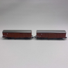 2 wagons couverts Gbs 252, DB, Ep IV - FLEISCHMANN 831514 - N 1/160