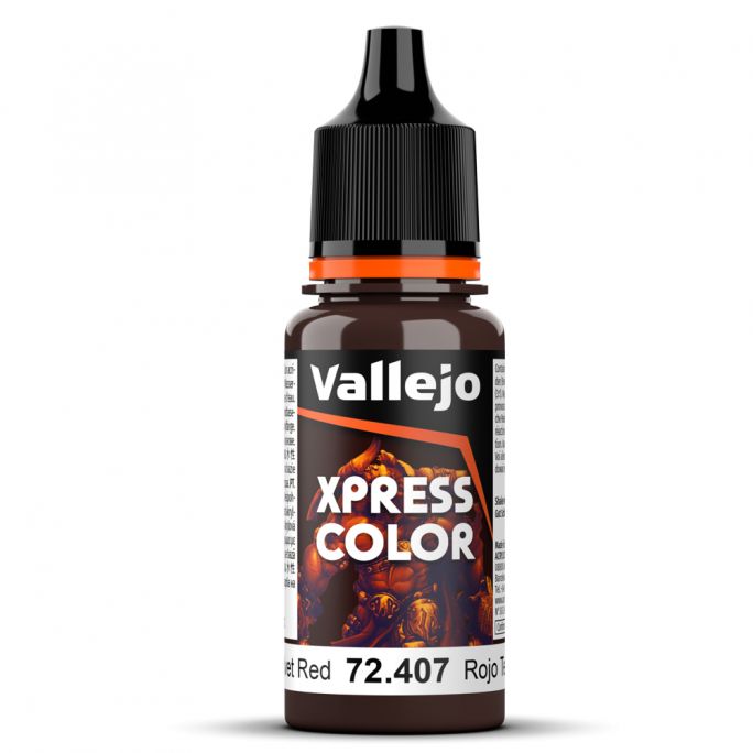 Peinture Acrylique, 17ml, Rouge Velours - VALLEJO 72407