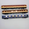 3 voitures voyageurs "Media Luna", RENFE, Ep IV - ELECTROTREN HE4016 -HO 1/87