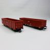 2 wagons tombereaux Eas, CD, Ep V - VI - ROCO 77045 - HO 1/87