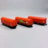 3 Wagons à bâche coulissante type Shimmns, DB AG, Ep VI - FLEISCHMANN 6660014 - N 1/160