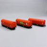 3 Wagons à bâche coulissante type Shimmns, DB AG, Ep VI - FLEISCHMANN 6660014 - N 1/160