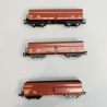 3 wagons trémies type Fads, PKP, Ep IV - ROCO 6600044 - HO 1/87