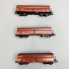 3 wagons trémies type Fads, PKP, Ep IV - ROCO 6600044 - HO 1/87