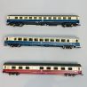 3 voitures voyageurs Eurocity EC 24 "Erasmus" série 3, DB, Ep IV - ROCO 74036 - HO 1/87