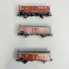 3 Wagons à toit ouvrant, DB, Ep IV - ROCO 77050 - HO 1/87