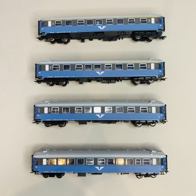 Coffret de voitures voyageurs, SJ, Ep V - MARKLIN 43787 - HO 1/87