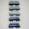 Coffret de wagons pour le transport de minerai - Minéralier, ARBED, Ep V - MARKLIN 48433 - HO 1/87