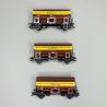 Coffret de 3 wagons à toit pivotant Tdgs, DB, Ep IV - MARKLIN 46335 - HO 1/87