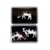 3 vaches Holstein, noir et blanche - VAN PETERGEM SCENARY HVPS220 - HO 1/87