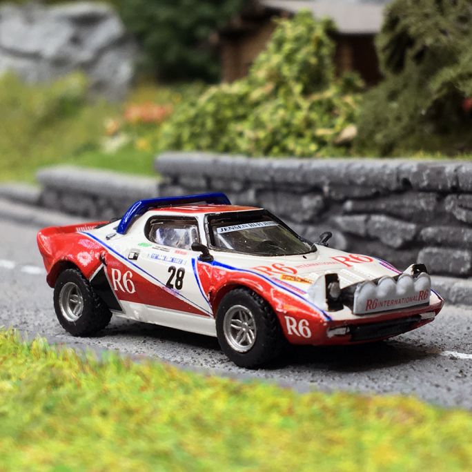 Lancia Stratos HF n°28 R6, Rouge et Blanc - Brekina 29661 - 1/87