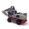 Liebherr A 918 Litronic Pelle à pneus, Blanc et rouge - Herpa 316491 - 1/87