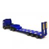 Semi-remorque surbaissé Scania CR ND, Bleu - Herpa 747035 - 1/87