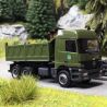 Camion benne Mercedes Benz Actros L96, Kaki - Herpa 747004 - 1/87